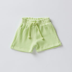 PANTALONCINI WAFER VERDE FLUO - AVENTIQUATTRORE